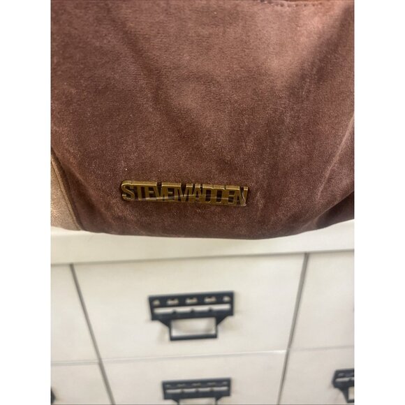 NWT STEVE MADDEN Faux Fur Patchwork 2 In 1 Small Crossbody Bag & Large Hobo Bag - Picture 3 of 10